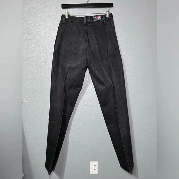 Vintage 80s/90s Ozark Mountain Black/Silver Snaps Mom Jeans 29x34 Cowgirl Rodeo. - Picture 2 of 9